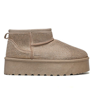 Smile Favorites Ugie Boots Khaki Glitter