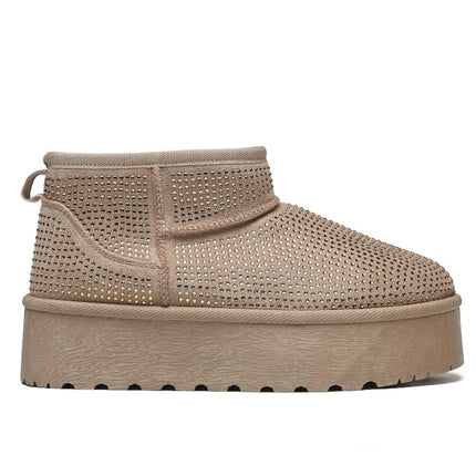 Smile Favorites Ugie Boots Khaki Glitter