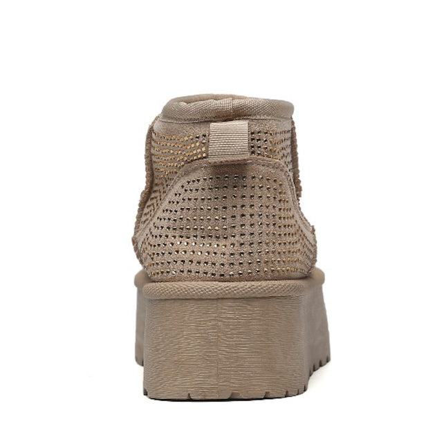 Smile Favorites Ugie Boots Khaki Glitter