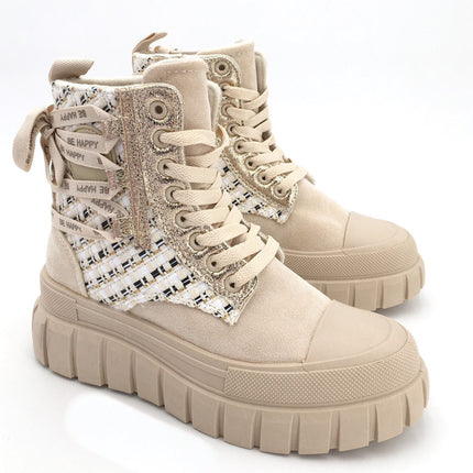 Smile Favorites Veterboots Beige Be Happy
