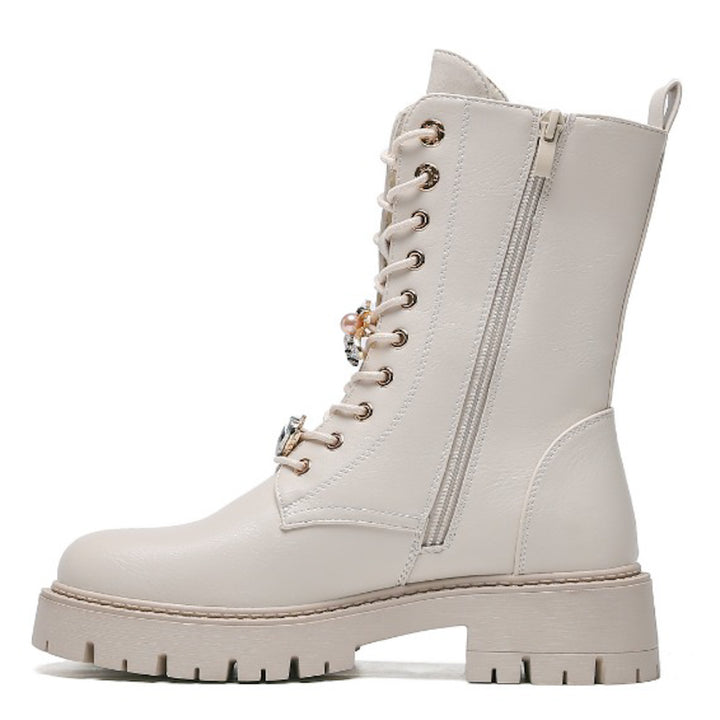 Smile Favorites Veterboots Beige Broches
