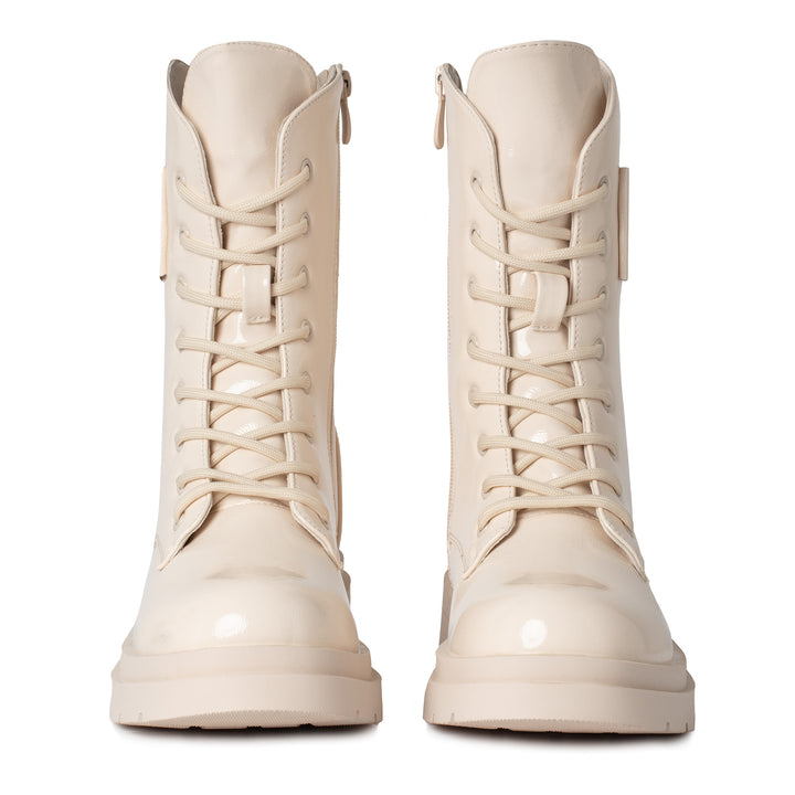 Smile Favorites Veterboots Beige Lak