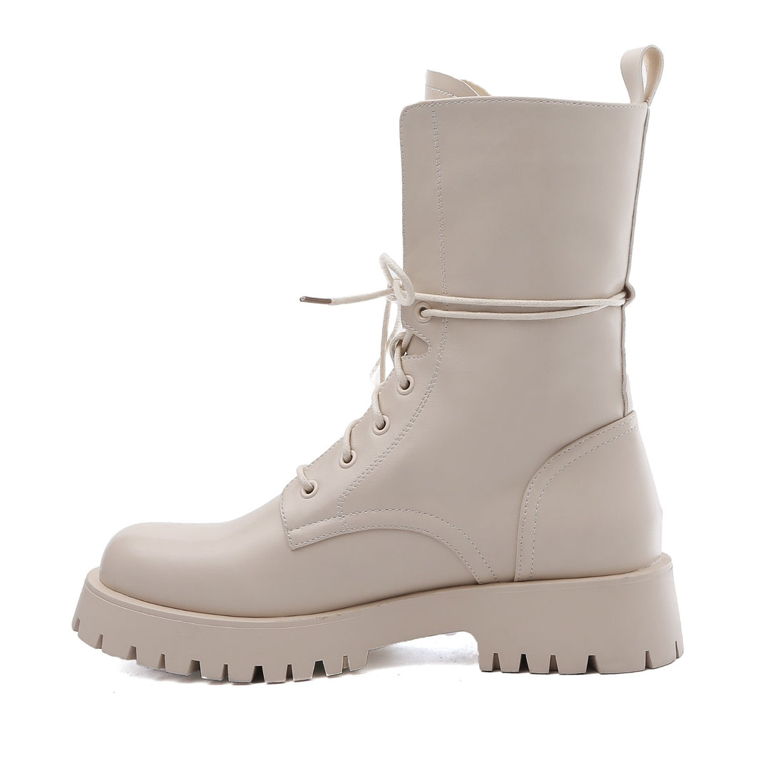 Smile Favorites Veterboots Leatherlook Beige