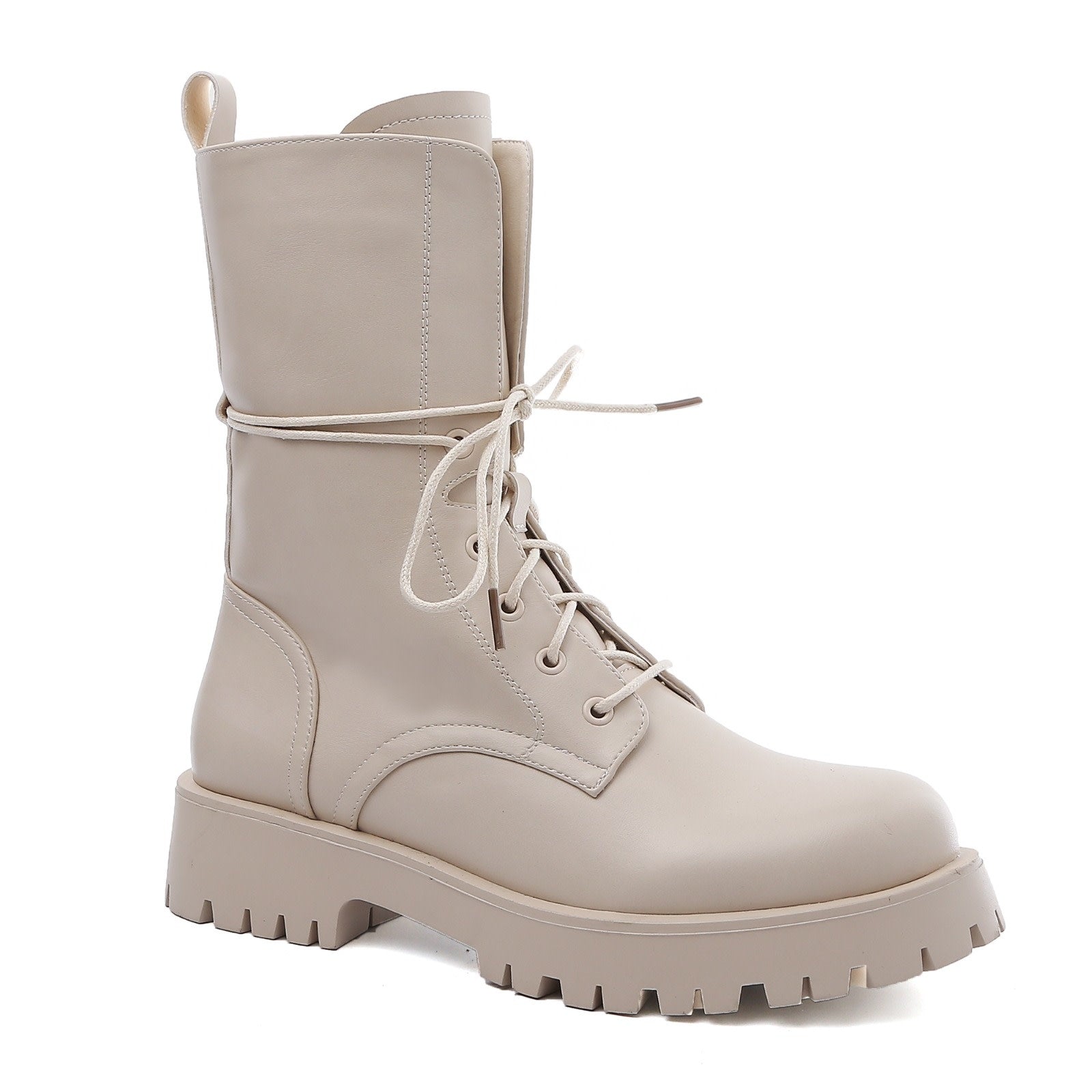 Smile Favorites Veterboots Leatherlook Beige