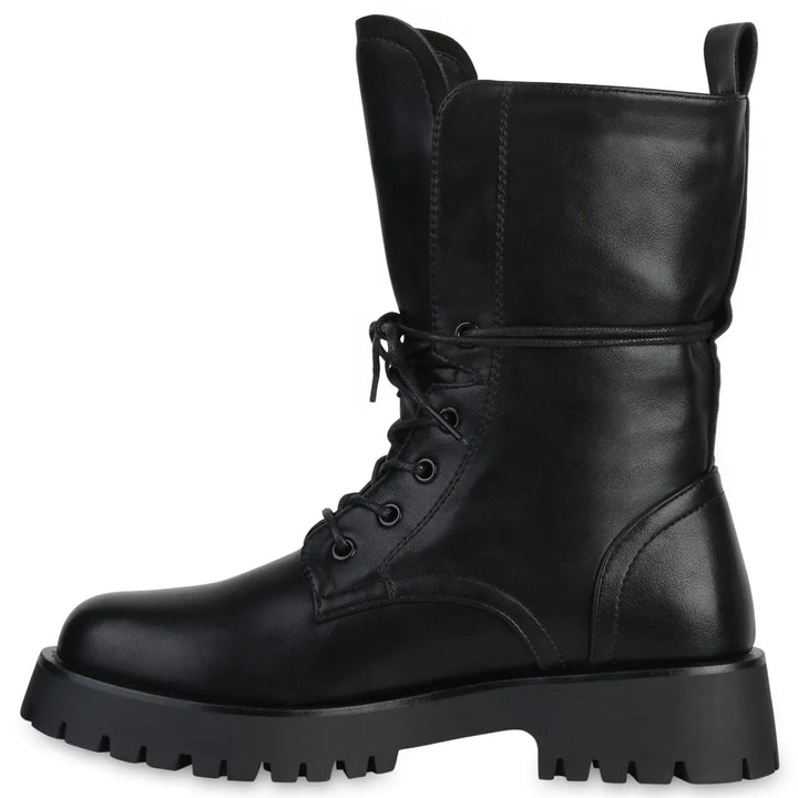 Smile Favorites Veterboots Leatherlook Zwart