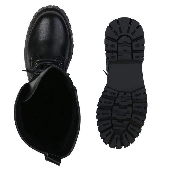 Smile Favorites Veterboots Leatherlook Zwart