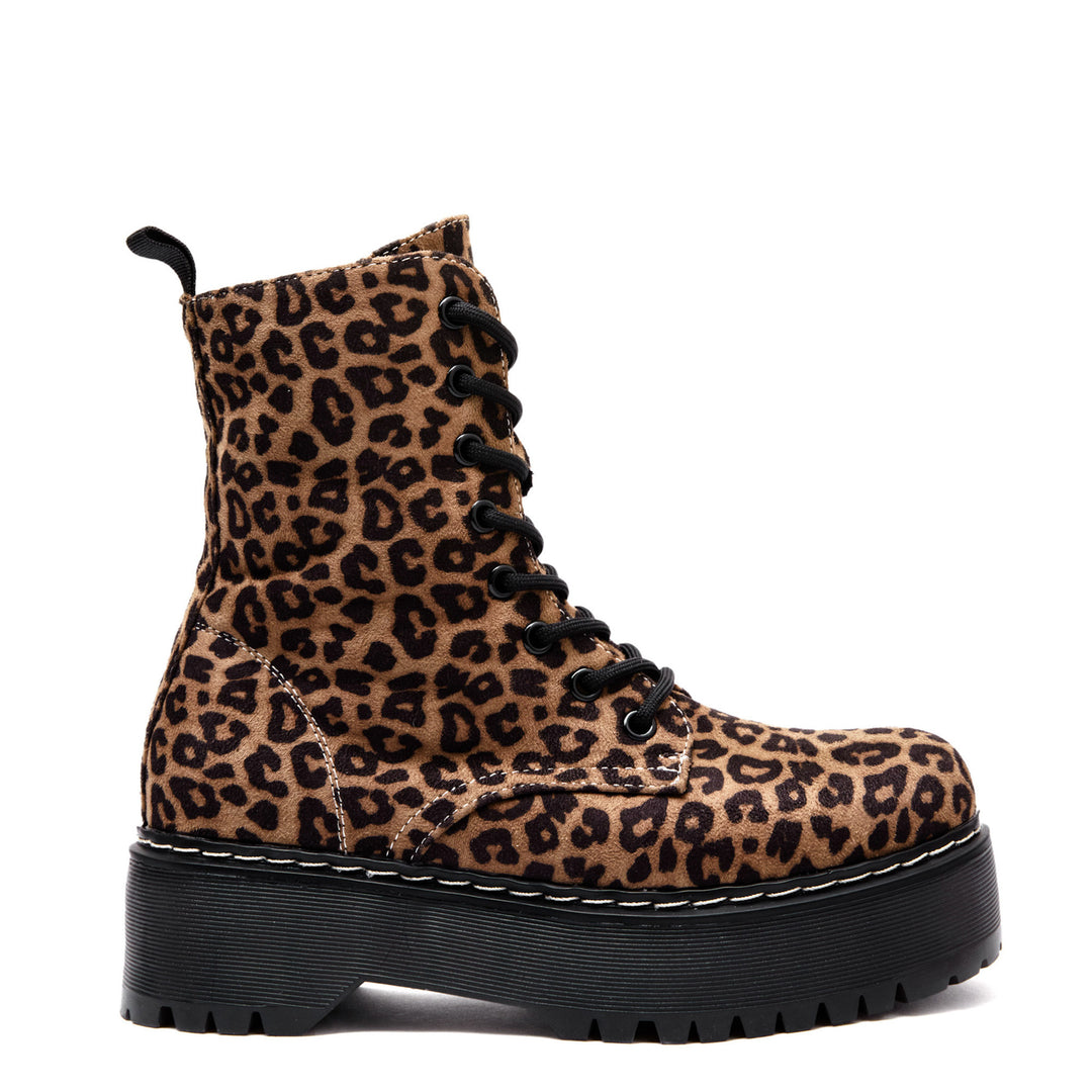Smile Favorites Veterboots Leopard Plateau