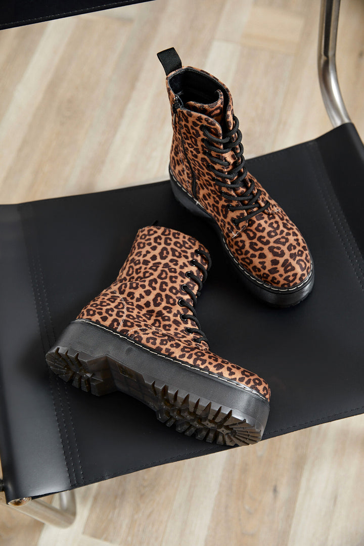 Smile Favorites Veterboots Leopard Plateau