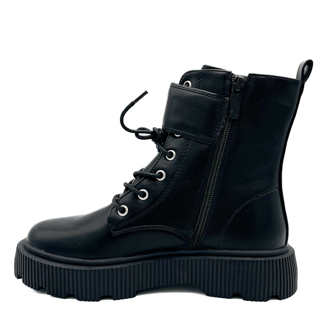 Smile Favorites Veterboots Meisjes Zwart Gespen