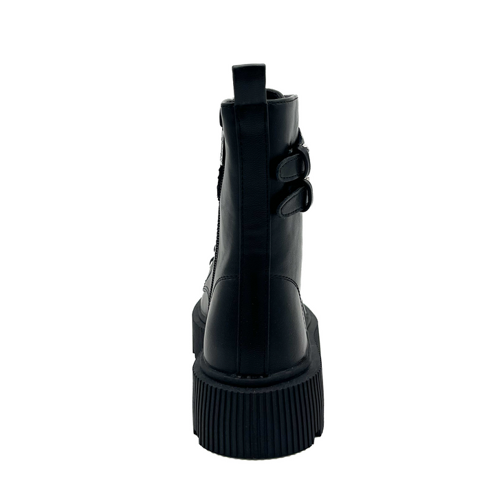 Smile Favorites Veterboots Meisjes Zwart Gespen