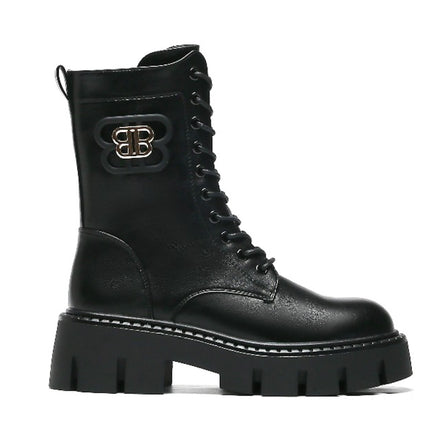 Smile Favorites Veterboots Zwart BB Gesp