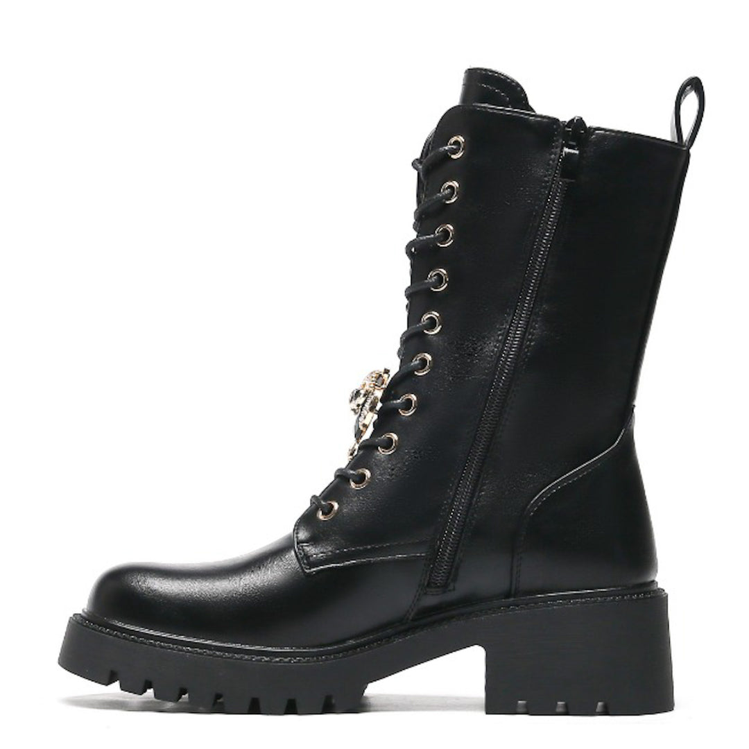 Smile Favorites Veterboots Zwart Broche