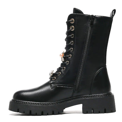 Smile Favorites Veterboots Zwart Broches