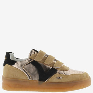 VICTORIA Sneakers Bronze Metalic Split Leather