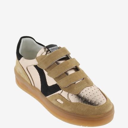 VICTORIA Sneakers Bronze Metalic Split Leather