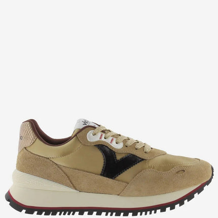 VICTORIA Sneakers Bruin Viento Split Leather