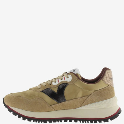 VICTORIA Sneakers Bruin Viento Split Leather