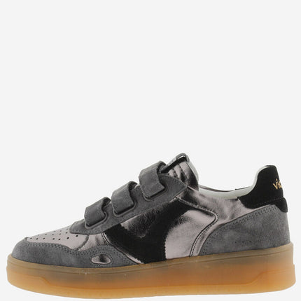 VICTORIA Sneakers Grijs Metalic Split Leather