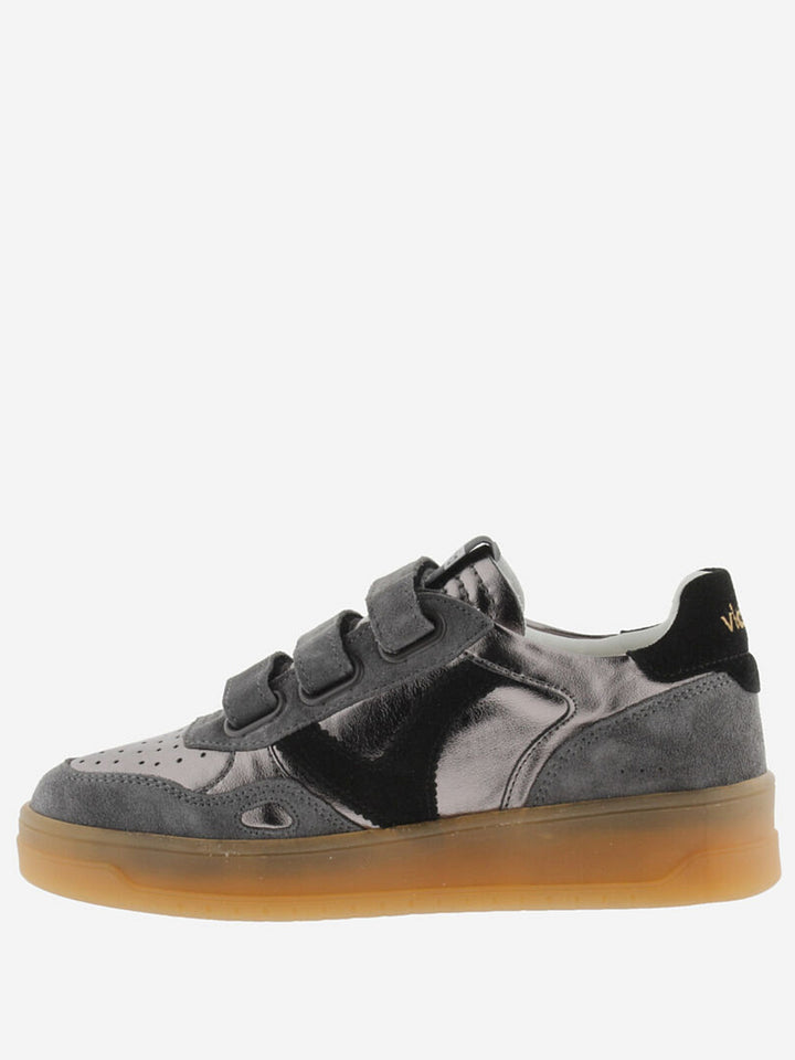 VICTORIA Sneakers Grijs Metalic Split Leather