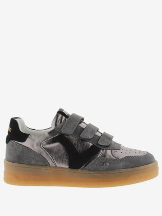 VICTORIA Sneakers Grijs Metalic Split Leather