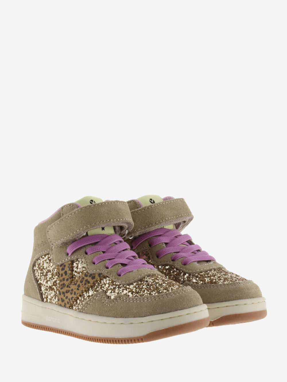 VICTORIA Sneakers Meisjes Beige Strap Leopard Glitter