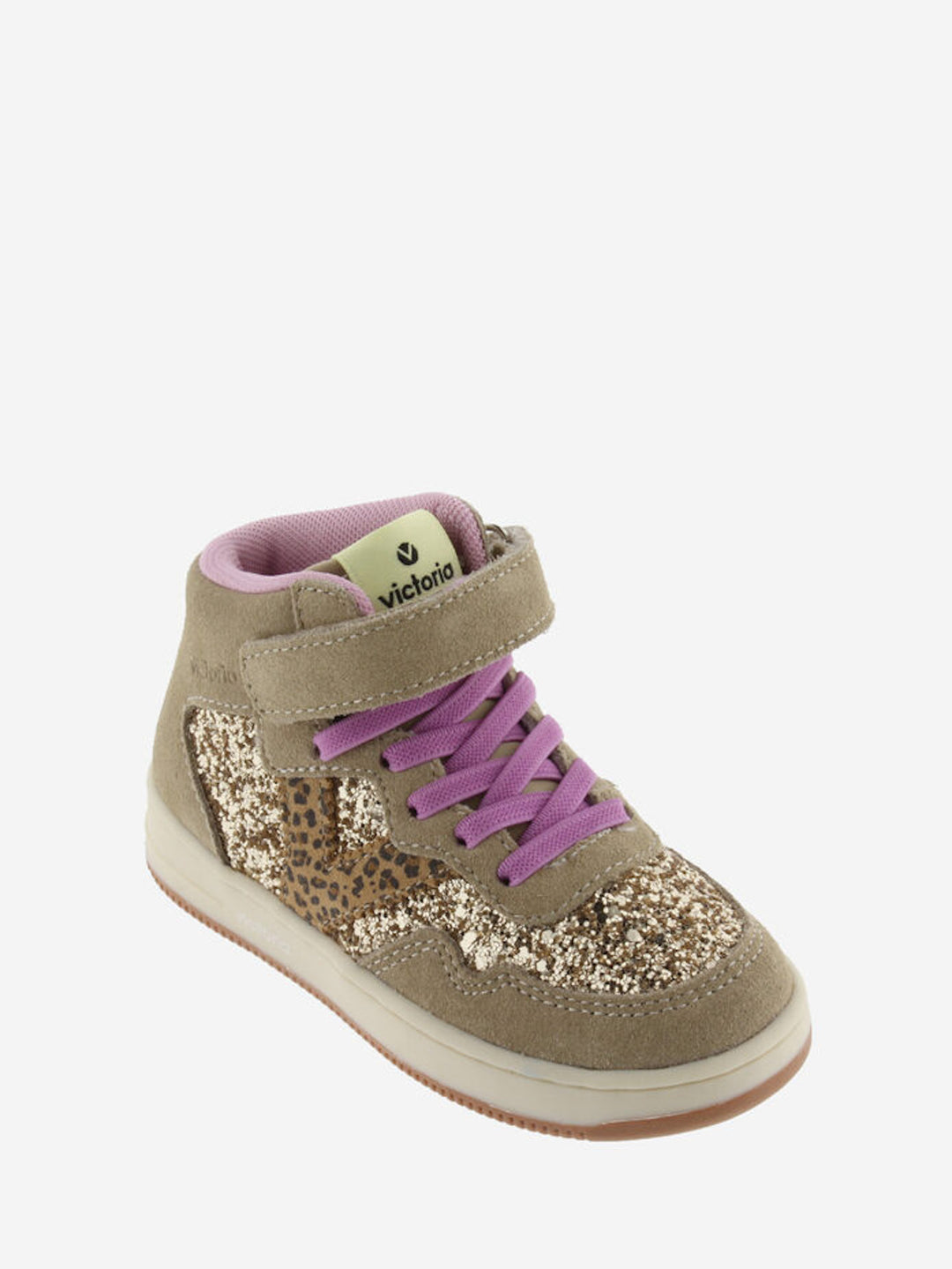VICTORIA Sneakers Meisjes Beige Strap Leopard Glitter