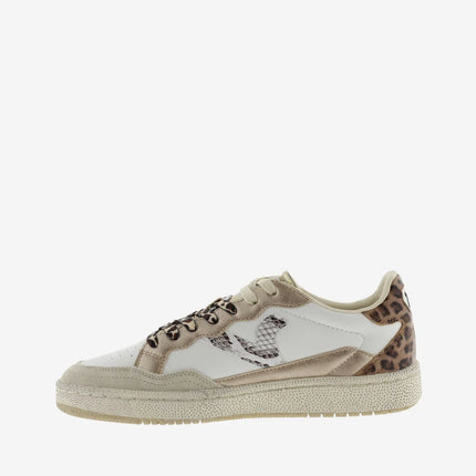 VICTORIA Sneakers White Smash Leopard mix