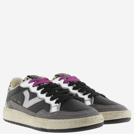 VICTORIA Sneakers Zwart Smash Animal Print