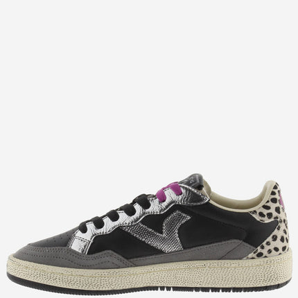 VICTORIA Sneakers Zwart Smash Animal Print