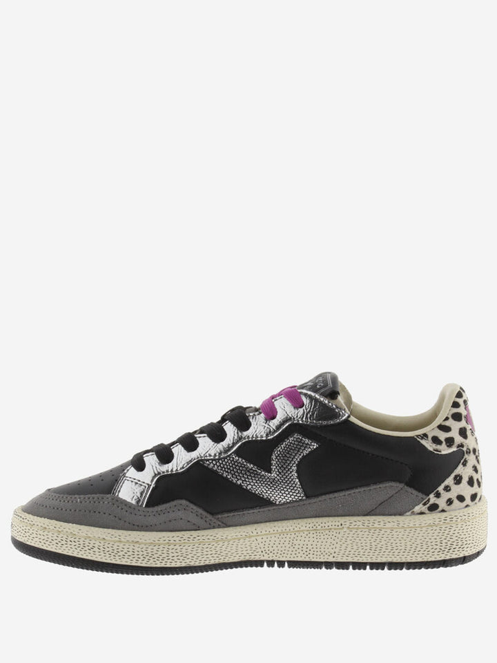 VICTORIA Sneakers Zwart Smash Animal Print