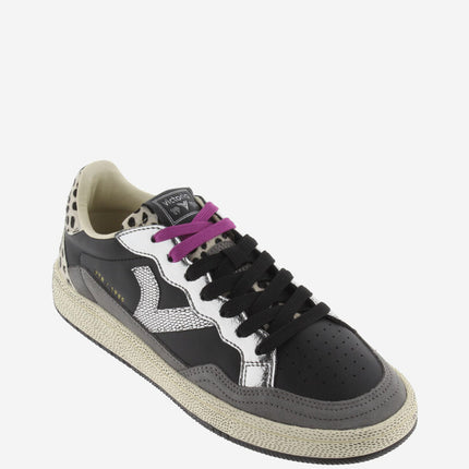 VICTORIA Sneakers Zwart Smash Animal Print