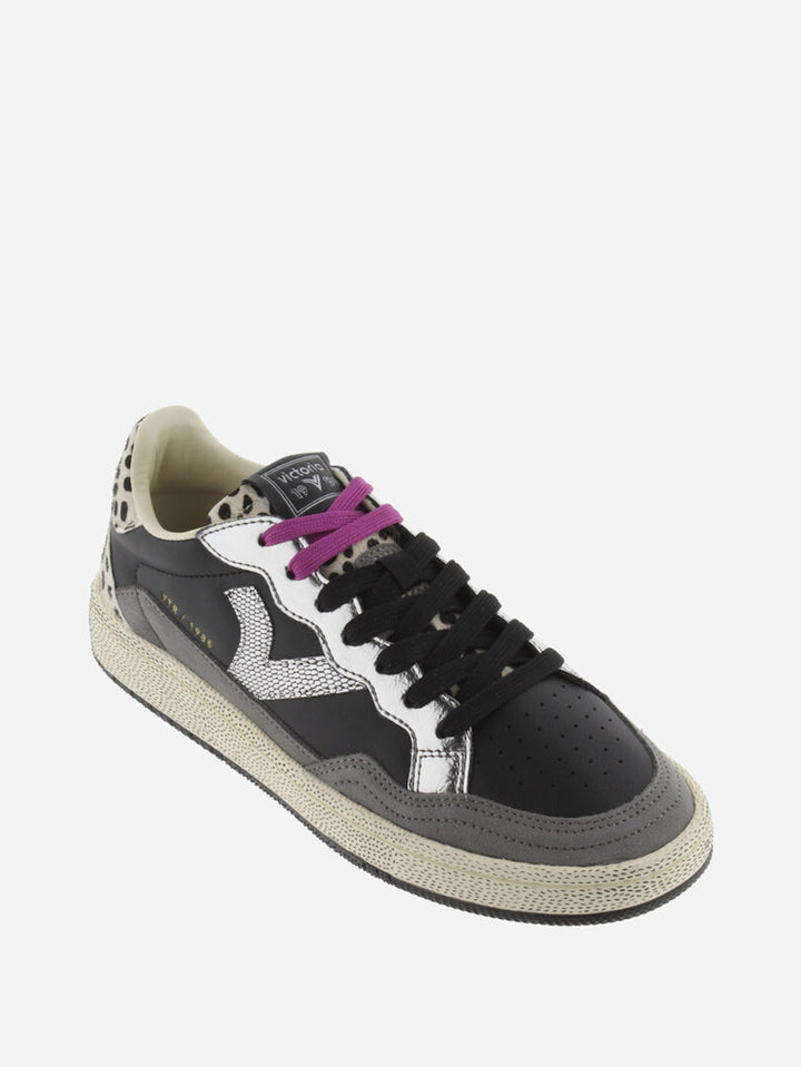 VICTORIA Sneakers Zwart Smash Animal Print
